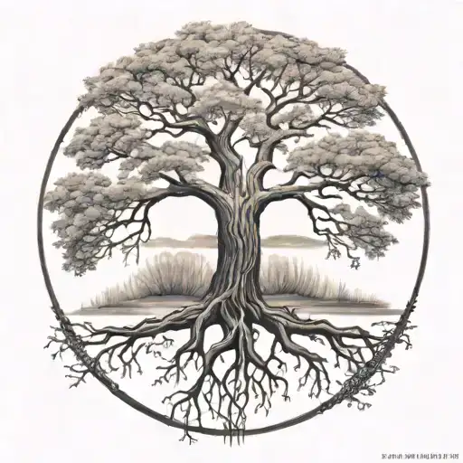 Tree of Life Terrence Malick tattoo design idea