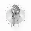 drumstick  tattoo design idea