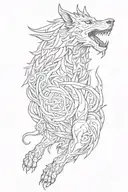 fenrir tattoo design idea