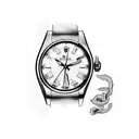 Rolex watch tattoo design idea