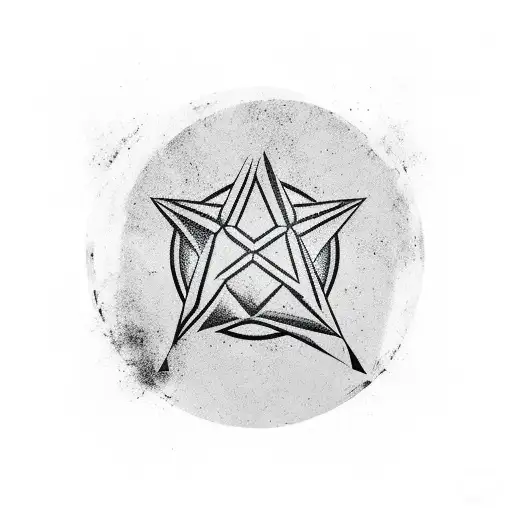 A minimalist tattoo of a rock and roll symbol combined with a video game icon tattoo design idea