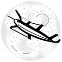 A small planet with a plane to represent distant relationships tattoo design idea