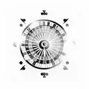 casino roulette cash  tattoo design idea