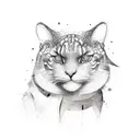 abstract art tattoo design idea