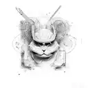 abstract art tattoo design idea