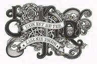 Luke 1:37 bible verse tattoo design idea