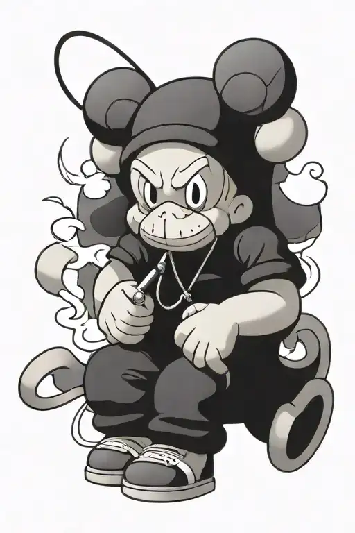 kaws omerta tattoo tattoo design idea
