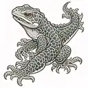 Japanese Salamander tattoo design idea