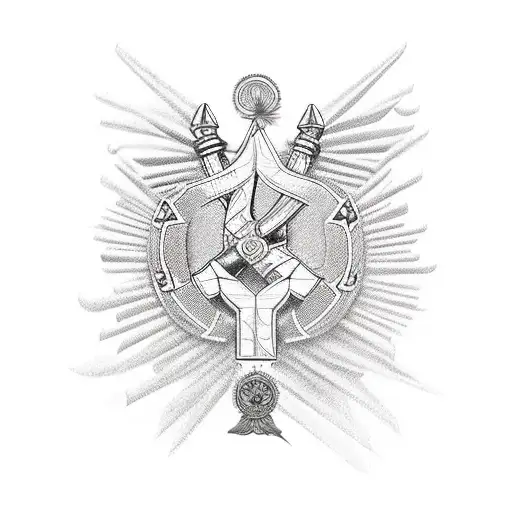 Ukrainian cossack tattoo design idea