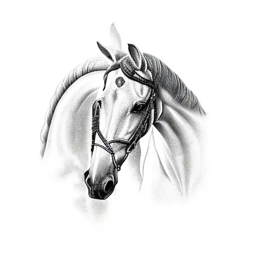 Ukrainian cossack on horse tattoo design idea