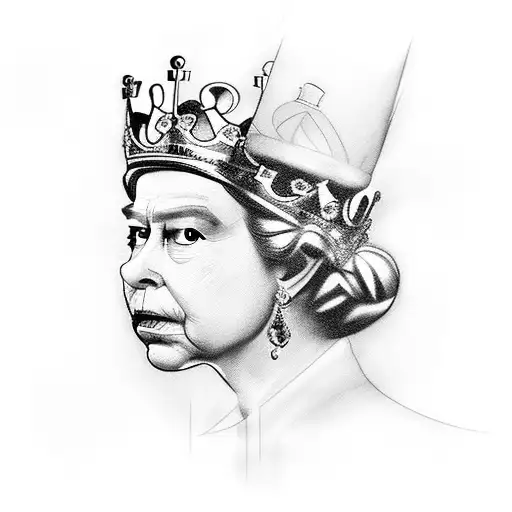 the queen from chess only the piece tattoo design idea