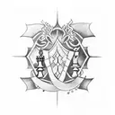 small chess queen tattoo design idea