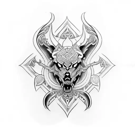 tooled leather sleeve tattoo design idea