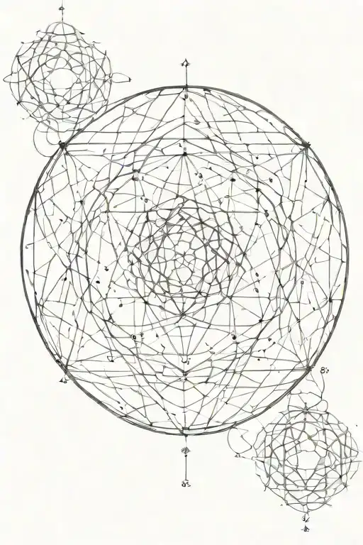 sacred geometry tattoo design idea