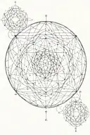 sacred geometry tattoo design idea