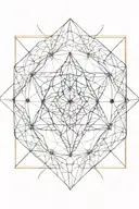 sacred geometry tattoo design idea