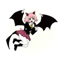 bat with wings  tattoo design idea