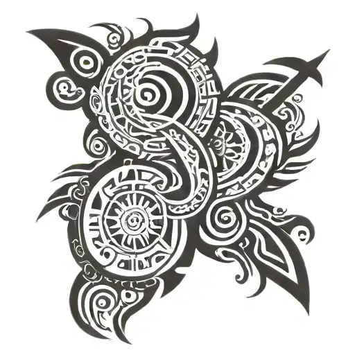 Tricep and very short sleeve tattoo design idea