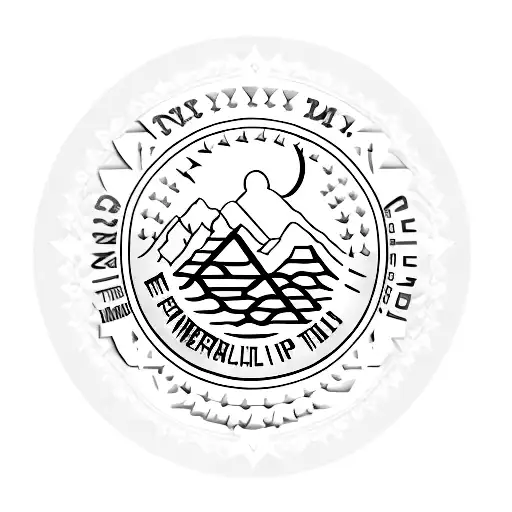 memorial tattoo for my dad with the initials MRT with gambling, leadership, and mountains tattoo design idea