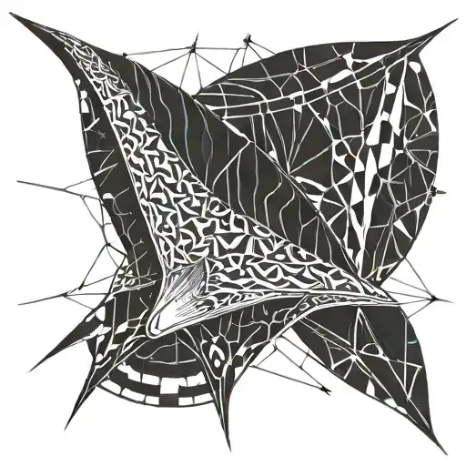 blanket ray tattoo design idea