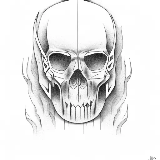 Johnny has an ax in his hand tattoo design idea