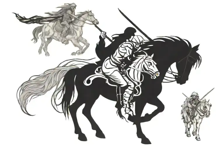 The four horsemen tattoo design idea