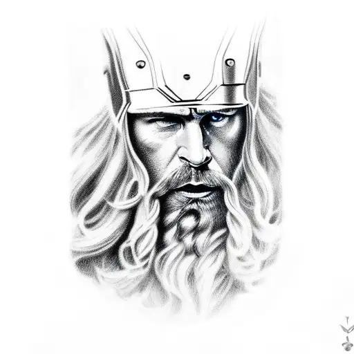 Thor and Zeus tattoo design idea