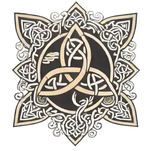 celtic trinity knot tattoo design idea