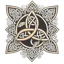 celtic trinity knot tattoo design idea