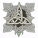 celtic trinity knot tattoo design idea