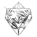 Diamond tattoo design idea