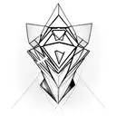Diamond tattoo design idea