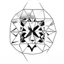 Diamond tattoo design idea