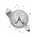 atlassian logo tattoo design idea