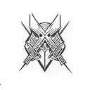 atlassian logo tattoo design idea