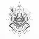 atlassian logo tattoo design idea