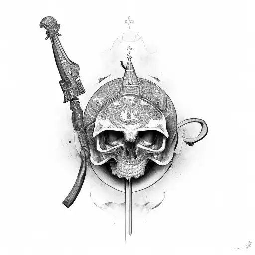 religion old school black  tattoo design idea