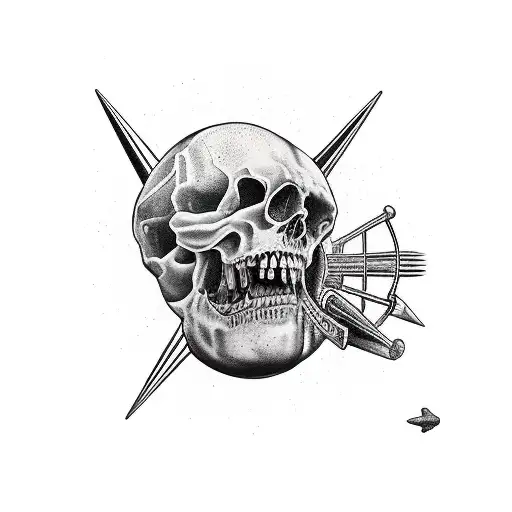 cristianism old school freak tattoo design idea