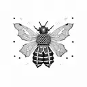 honeycomb tattoo design idea