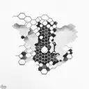 honeycomb tattoo design idea