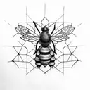 honeycomb tattoo design idea