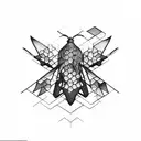 honeycomb tattoo design idea