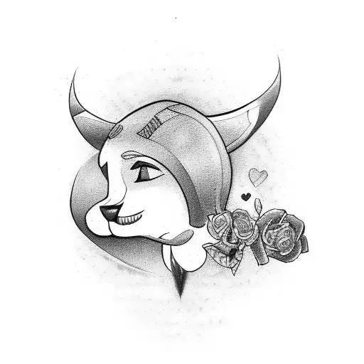 A tattoo design that represents the love for your kids and husband tattoo design idea