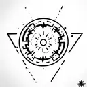 light side of the force tattoo design idea