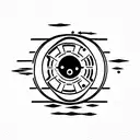 light side of the force tattoo design idea