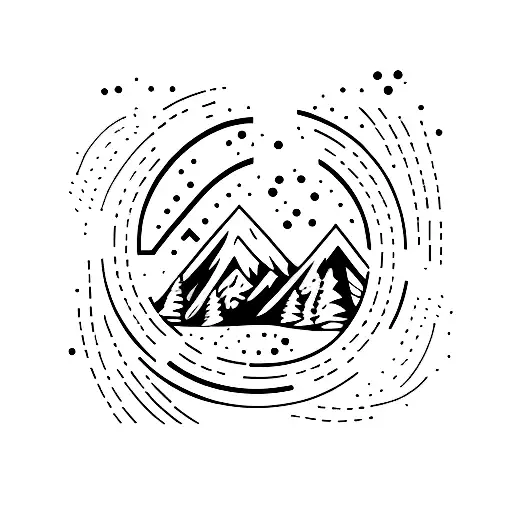 snowboard tattoo design idea