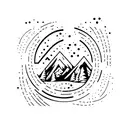 snowboard tattoo design idea