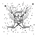 snowboard tattoo design idea