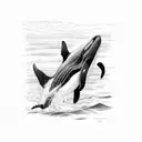 killer whale  tattoo design idea