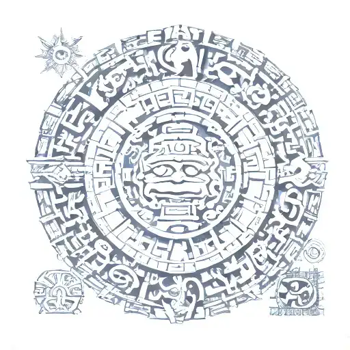 Mayan calendar tattoo design idea